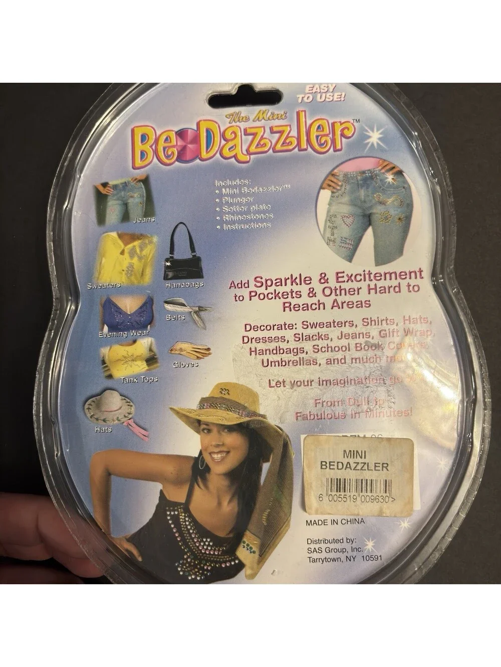 The Mini Bedazzler Add Sparkle to Pockets & Other Hard to Reach Areas